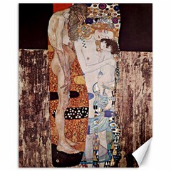 The Three Ages Of Woman- Gustav Klimt Canvas 11  X 14   by Valentinaart