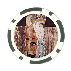 The Three Ages Of Woman- Gustav Klimt Poker Chip Card Guard by Valentinaart