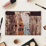 The Three Ages of Woman- Gustav Klimt Cosmetic Bag (Large)  Front