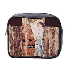 The Three Ages Of Woman- Gustav Klimt Mini Toiletries Bag 2-side by Valentinaart