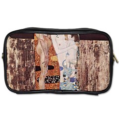 The Three Ages Of Woman- Gustav Klimt Toiletries Bags 2-side by Valentinaart