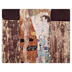 The Three Ages Of Woman- Gustav Klimt Double Sided Flano Blanket (medium)  by Valentinaart