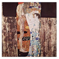 The Three Ages Of Woman- Gustav Klimt Large Satin Scarf (square) by Valentinaart