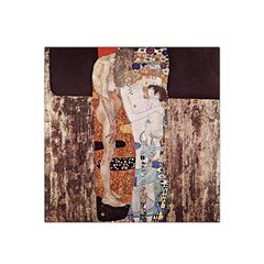 The Three Ages Of Woman- Gustav Klimt Satin Bandana Scarf by Valentinaart