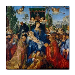 Feast Of The Rosary - Albrecht Dürer Tile Coasters by Valentinaart