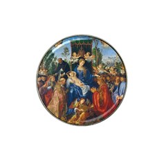 Feast Of The Rosary - Albrecht Dürer Hat Clip Ball Marker by Valentinaart