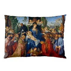 Feast Of The Rosary - Albrecht Dürer Pillow Case by Valentinaart