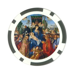 Feast Of The Rosary - Albrecht Dürer Poker Chip Card Guard (10 Pack) by Valentinaart