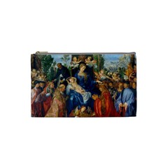 Feast Of The Rosary - Albrecht Dürer Cosmetic Bag (small)  by Valentinaart