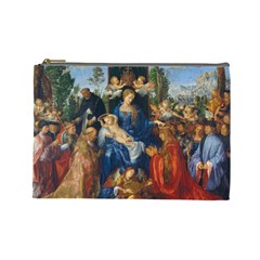 Feast Of The Rosary - Albrecht Dürer Cosmetic Bag (large)  by Valentinaart