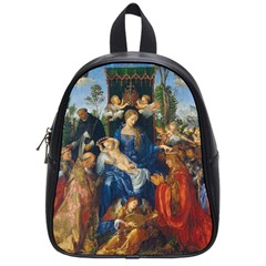 Feast Of The Rosary - Albrecht Dürer School Bag (small) by Valentinaart