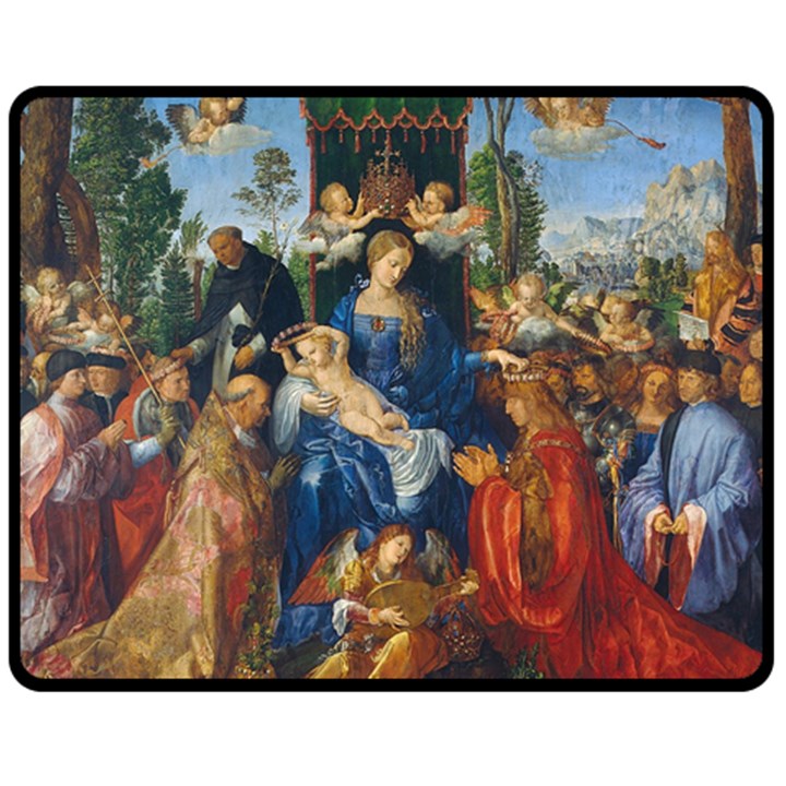 Feast of the Rosary - Albrecht Dürer Fleece Blanket (Medium) 