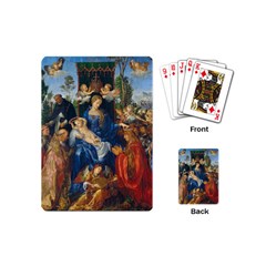 Feast Of The Rosary - Albrecht Dürer Playing Cards (mini)  by Valentinaart