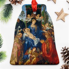 Feast Of The Rosary - Albrecht Dürer Bell Ornament (two Sides) by Valentinaart