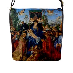 Feast Of The Rosary - Albrecht Dürer Flap Messenger Bag (l)  by Valentinaart