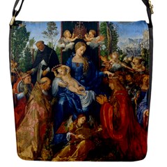 Feast Of The Rosary - Albrecht Dürer Flap Messenger Bag (s) by Valentinaart