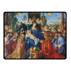 Feast Of The Rosary - Albrecht Dürer Double Sided Fleece Blanket (small)  by Valentinaart