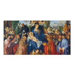 Feast Of The Rosary - Albrecht Dürer Satin Shawl by Valentinaart