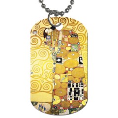 The Embrace - Gustav Klimt Dog Tag (One Side)