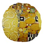 The Embrace - Gustav Klimt Large 18  Premium Round Cushions Front