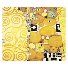 The Embrace - Gustav Klimt Double Sided Flano Blanket (Small) 