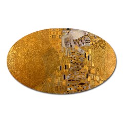 Adele Bloch-bauer I - Gustav Klimt Oval Magnet by Valentinaart