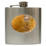 Adele Bloch-Bauer I - Gustav Klimt Hip Flask (6 oz) Front