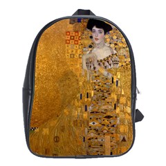 Adele Bloch-bauer I - Gustav Klimt School Bag (large) by Valentinaart