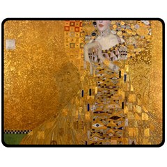 Adele Bloch-bauer I - Gustav Klimt Fleece Blanket (medium)  by Valentinaart