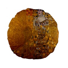 Adele Bloch-bauer I - Gustav Klimt Standard 15  Premium Round Cushions by Valentinaart