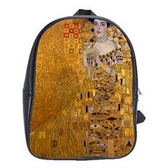 Adele Bloch-bauer I - Gustav Klimt School Bag (xl) by Valentinaart