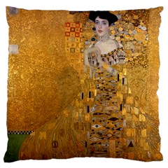 Adele Bloch-bauer I - Gustav Klimt Standard Flano Cushion Case (two Sides) by Valentinaart