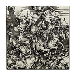 Four Horsemen Of The Apocalypse - Albrecht Dürer Tile Coasters by Valentinaart