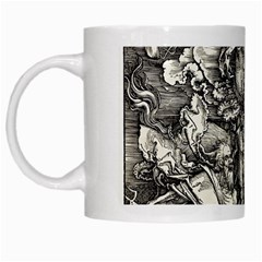 Four Horsemen Of The Apocalypse - Albrecht Dürer White Mugs by Valentinaart