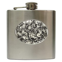 Four Horsemen Of The Apocalypse - Albrecht Dürer Hip Flask (6 Oz) by Valentinaart