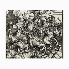 Four Horsemen Of The Apocalypse - Albrecht Dürer Small Glasses Cloth by Valentinaart