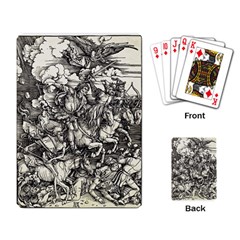 Four Horsemen Of The Apocalypse - Albrecht Dürer Playing Card by Valentinaart