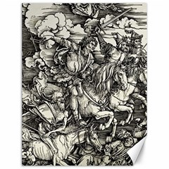 Four Horsemen Of The Apocalypse - Albrecht Dürer Canvas 12  X 16   by Valentinaart