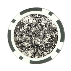 Four Horsemen Of The Apocalypse - Albrecht Dürer Poker Chip Card Guard by Valentinaart