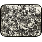 Four Horsemen of the Apocalypse - Albrecht Dürer Double Sided Fleece Blanket (Mini)  35 x27  Blanket Front