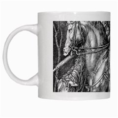 Death And The Devil - Albrecht Dürer White Mugs by Valentinaart