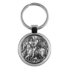 Death And The Devil - Albrecht Dürer Key Chains (round) 