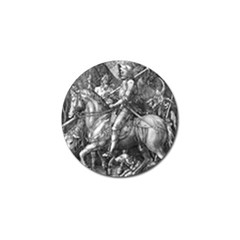 Death And The Devil - Albrecht Dürer Golf Ball Marker by Valentinaart