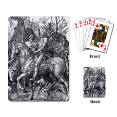 Death And The Devil - Albrecht Dürer Playing Card by Valentinaart