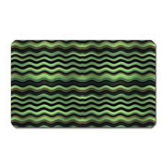 Modern Wavy Stripes Pattern Magnet (rectangular) by dflcprints