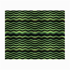 Modern Wavy Stripes Pattern Small Glasses Cloth by dflcprints