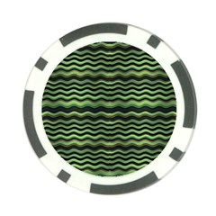 Modern Wavy Stripes Pattern Poker Chip Card Guard (10 Pack) by dflcprints