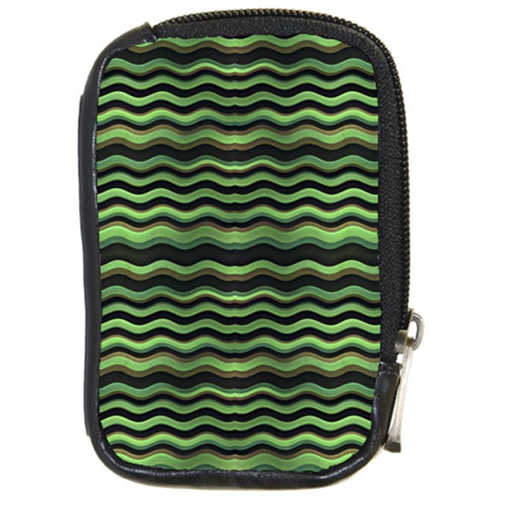 Modern Wavy Stripes Pattern Compact Camera Cases