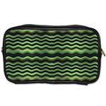 Modern Wavy Stripes Pattern Toiletries Bags Front