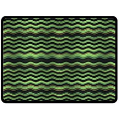 Modern Wavy Stripes Pattern Double Sided Fleece Blanket (large)  by dflcprints